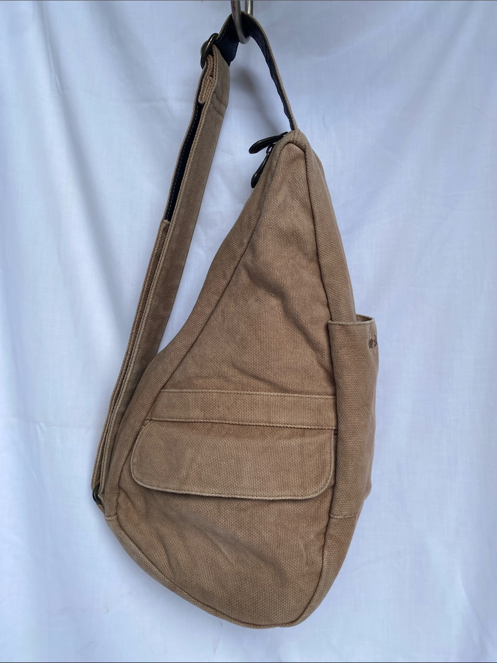 Ameribag Healthy Back Bag Canvas Sling Bag in Tan